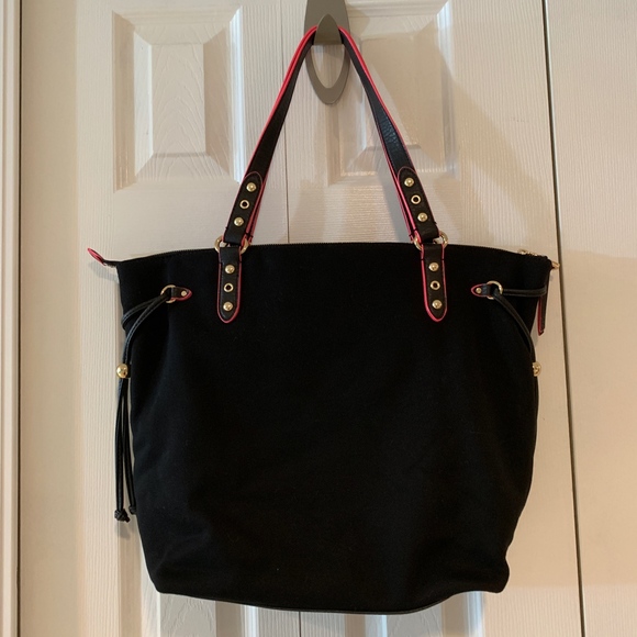 JUICY COUTURE Sport Tote Bag Black & Pink Heart - Picture 6 of 7